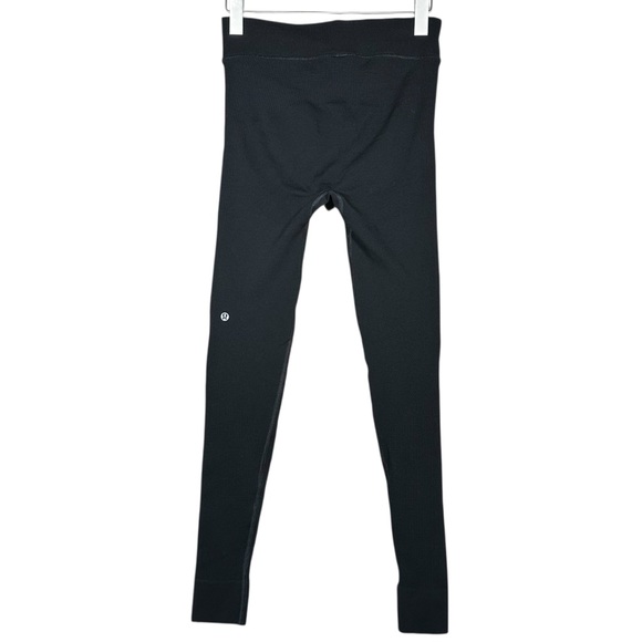 LULULEMON Keep The Heat Thermal Wool Blend Leggings 27" in Black - Picture 6 of 12